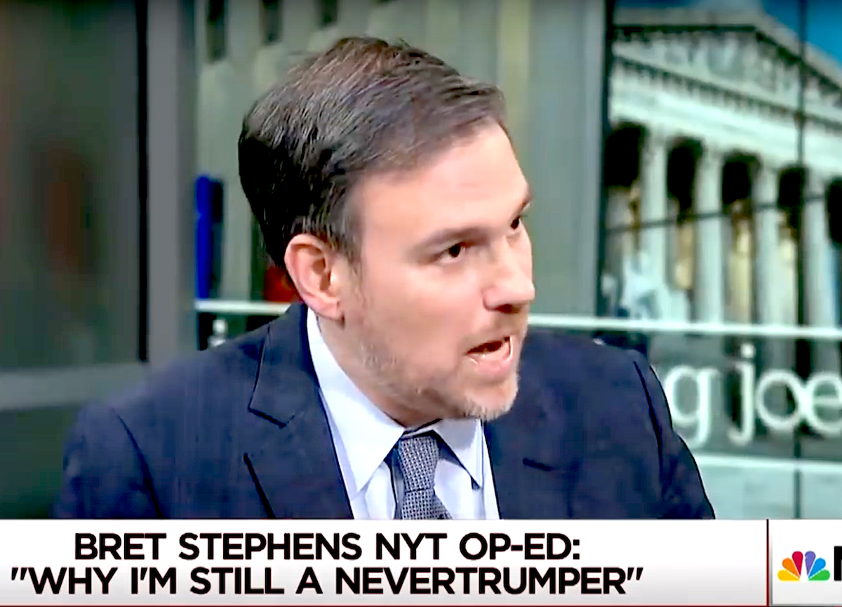 Bret Stephens Is Ready To Leave ‘Never Trump.’ It’s Too Late.