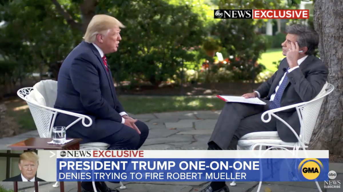 Donald Trump and Stephanopoulos