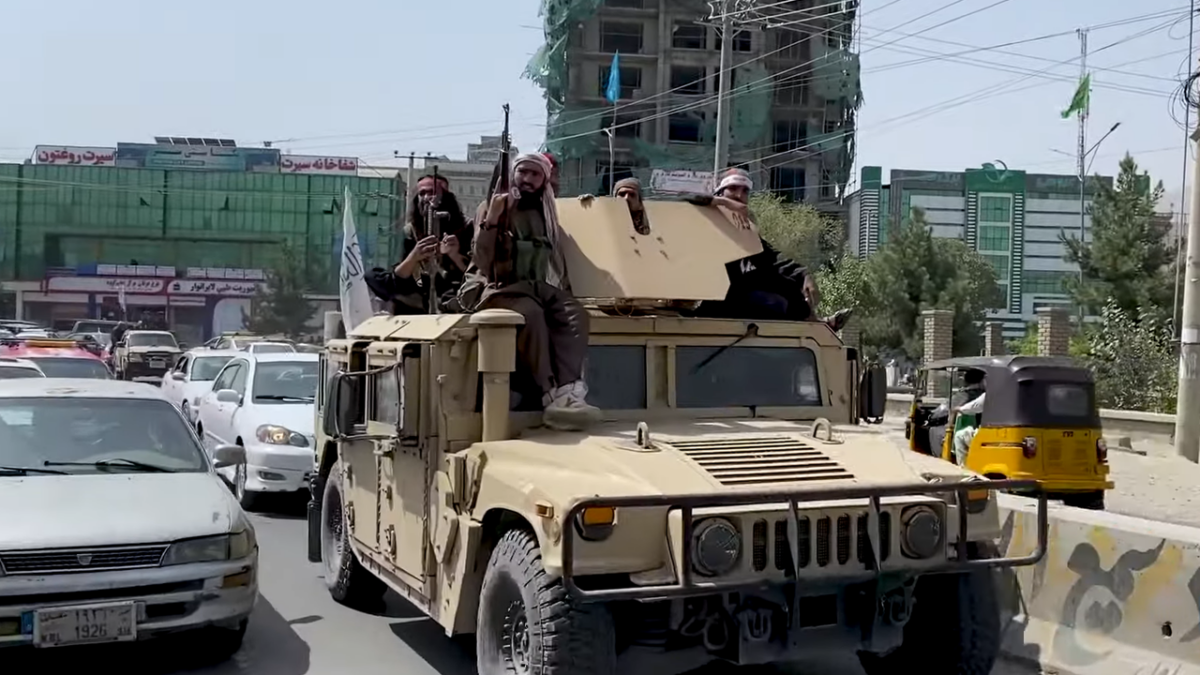 Taliban Humvee in Kabul, Afghanistan, August 2021