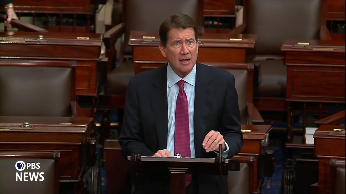 Bill Hagerty speaking on the Senate floor.