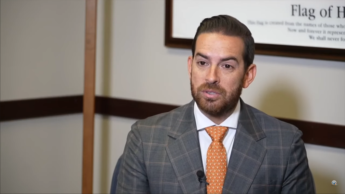 Florida Speaker Daniel Perez speaking during an interview.