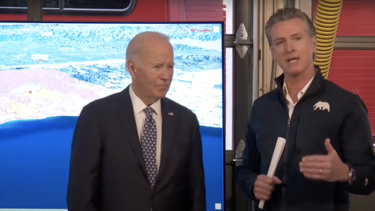 Joe Biden and Gavin Newsom