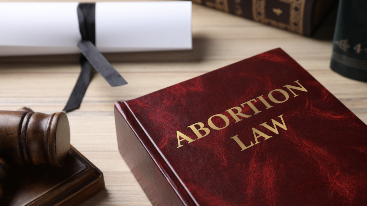 Book with title 'Abortion Law'