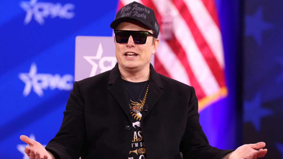 Elon Musk speaks at CPAC