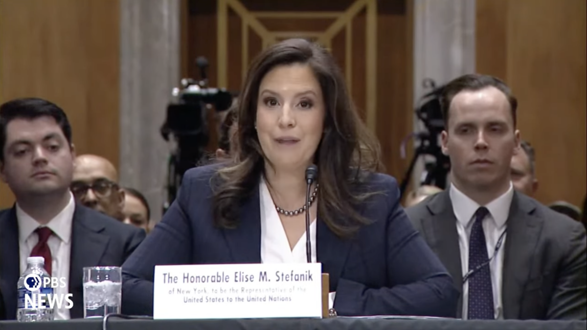 Rep. Elise Stefanik sits for confirmation hearing