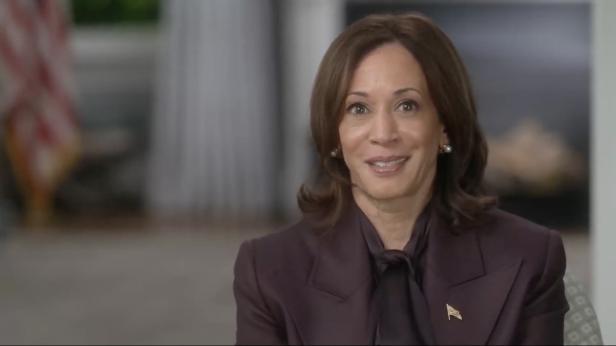 Then Vice President Kamala Harris sits for interview with CBS News