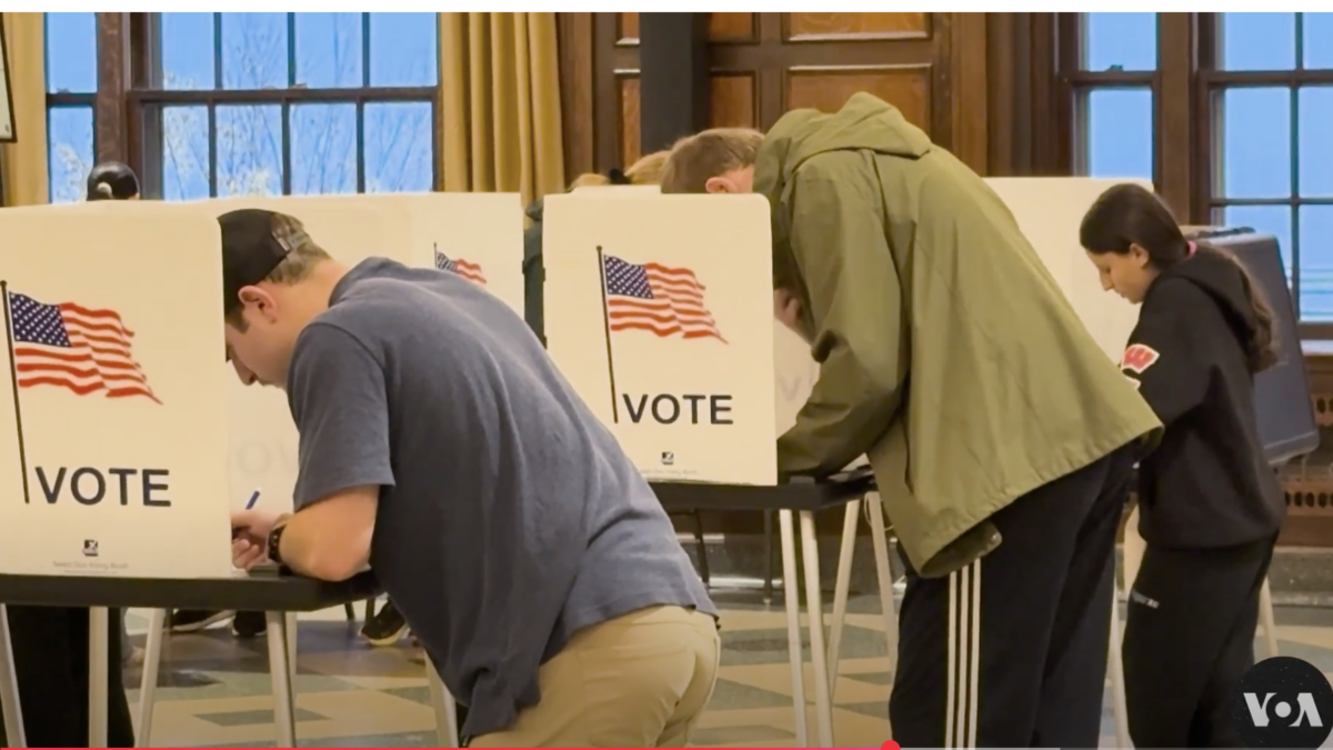 Voters cast ballots in the 2024 presidential election.