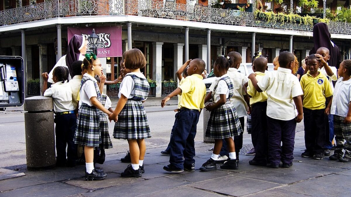 Catholic School kids
