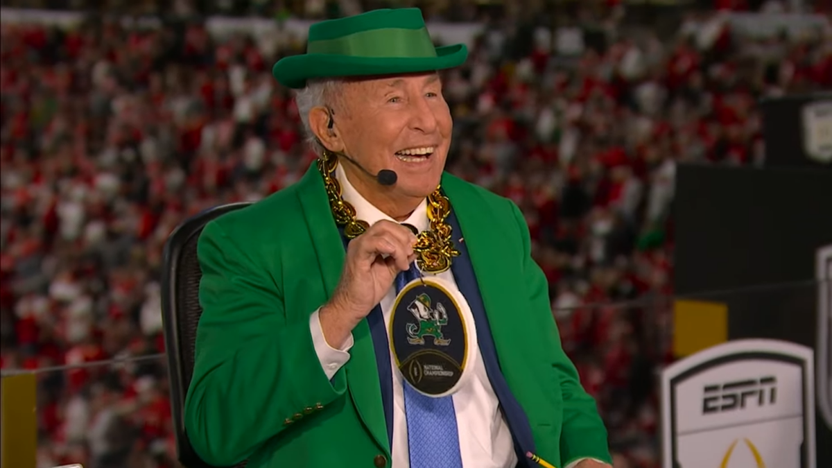 Lee Corso picking ND to win the national championship.