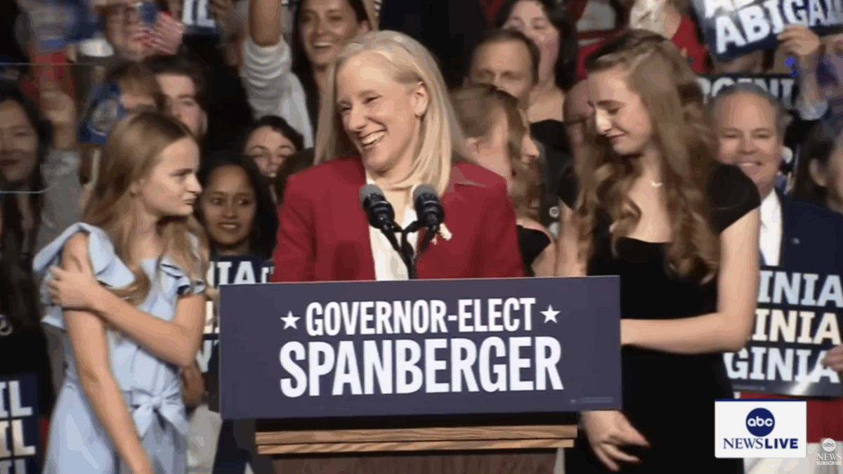 Abigail Spanberger on election night