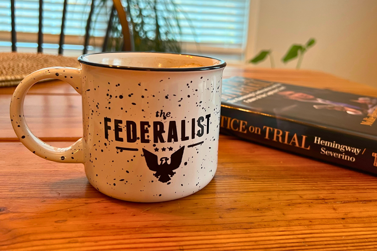 The Federalist enamel camper mug — member gift for Federalist Insider