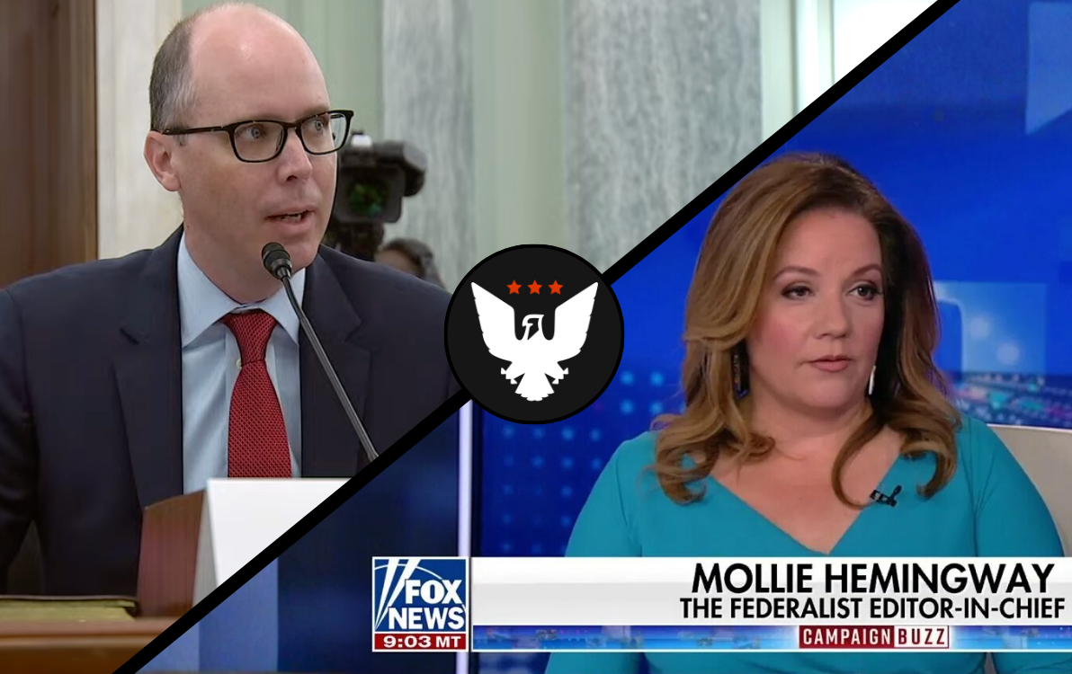 Federalist leadership Mollie Hemingway and Sean Davis