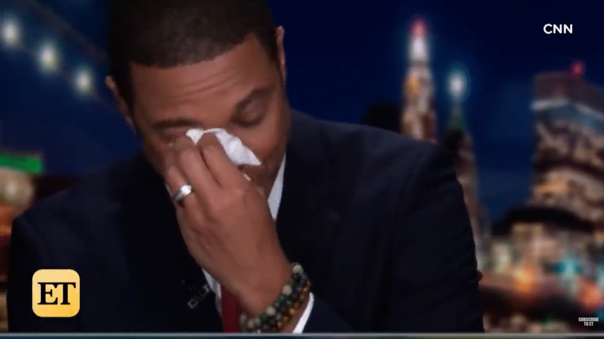 Don Lemon crying.