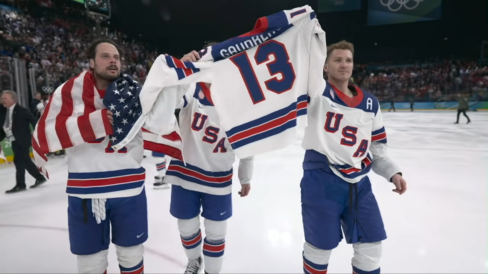 ‘So Proud To Be Americans’: U.S. Men’s Hockey Team Defeats Canada In Overtime Battle For Olympic Gold