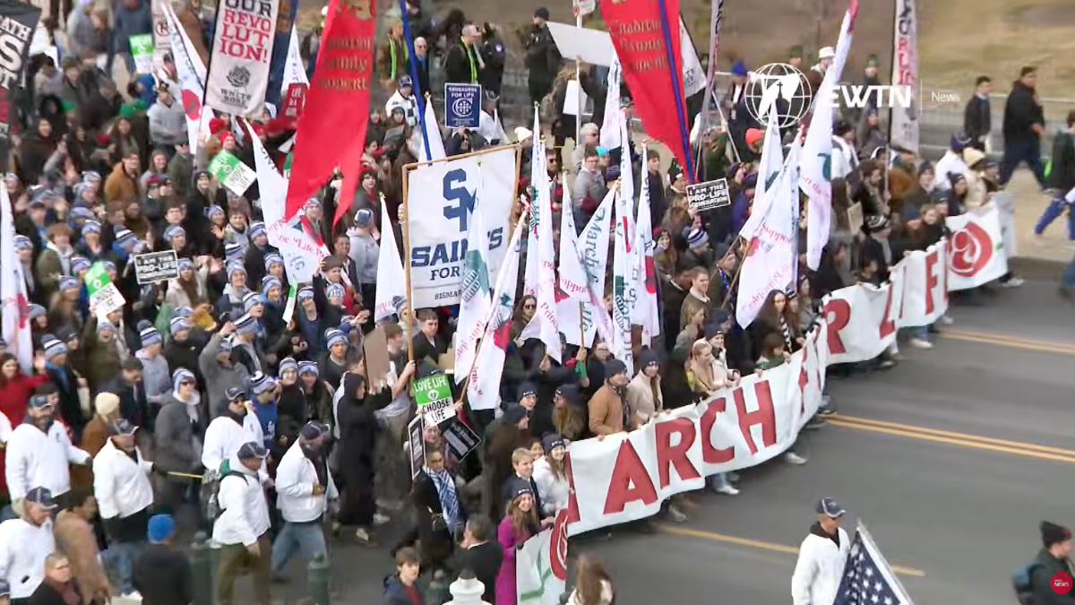 Pro-lifers at the March for Life