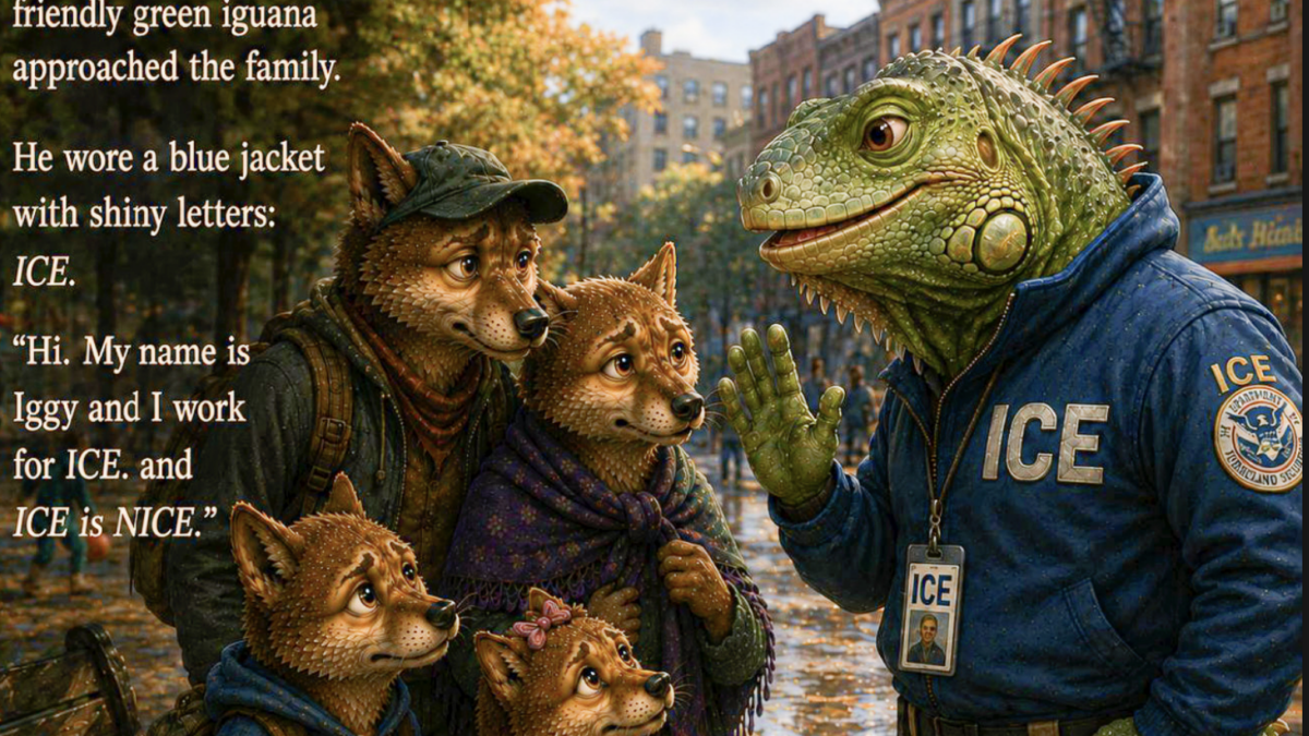 Iggy the Iguana ICE Agent meets Diego's family of dingos.