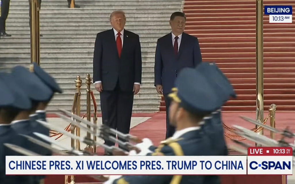 Trump Flies Homes Home From China With Hints Of Outlines Of Chinese Promises