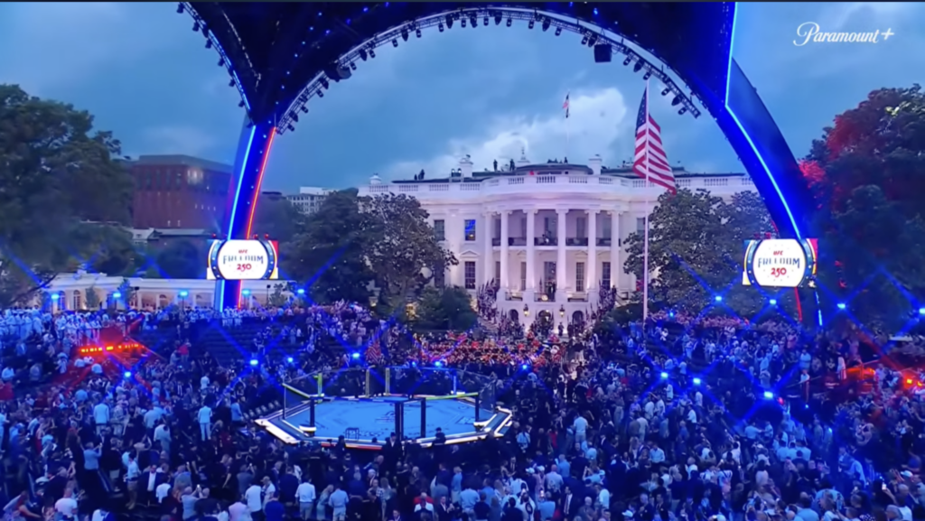 Media Head For Fainting Couch Over White House UFC Fight After Shrugging At Topless Trans Twerker
