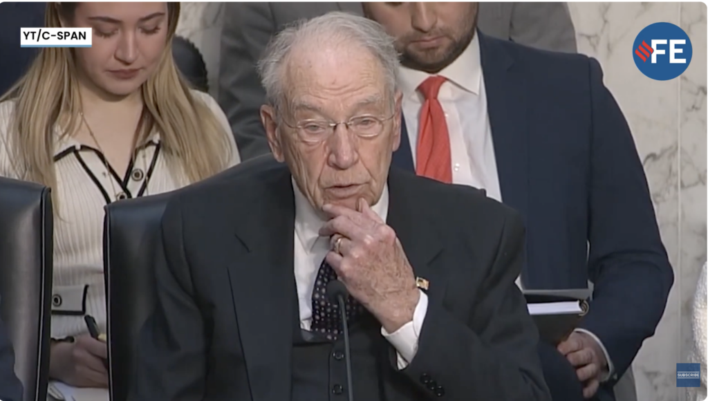 Grassley: Trump’s DOJ Is The Most Transparent, Shining A Light On Dark Biden-Era Secrets