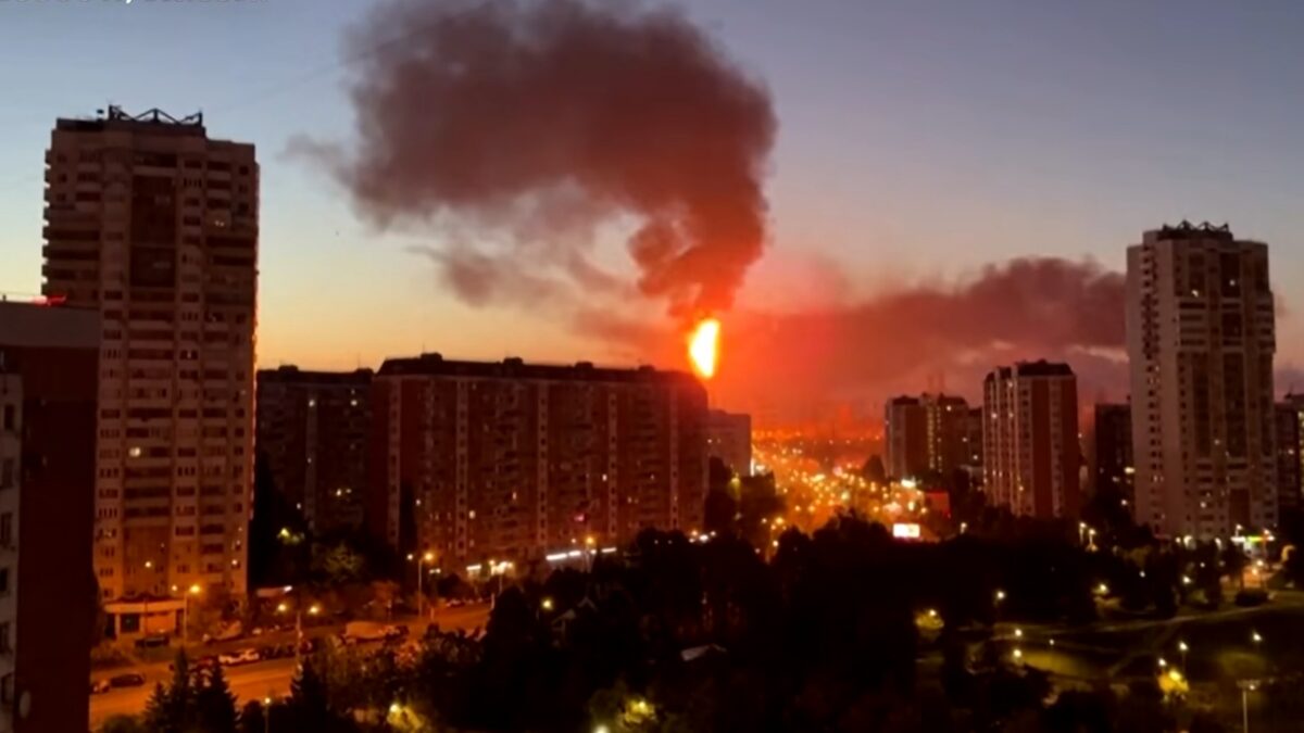refinery burning
