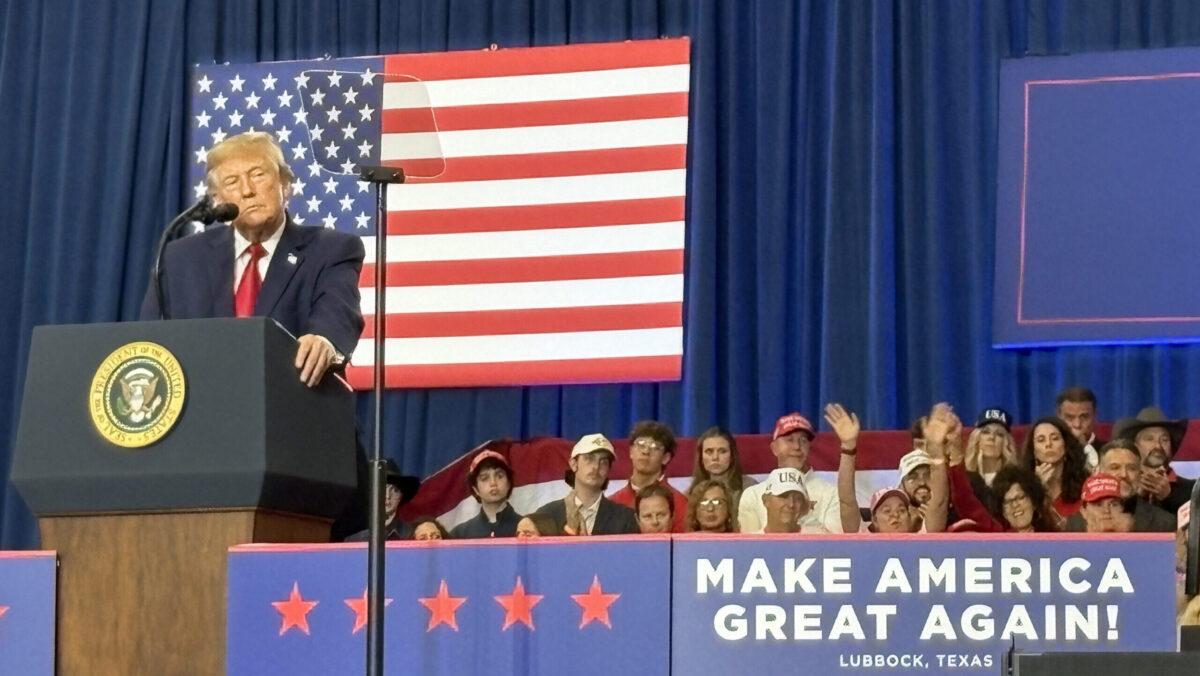 Trump Rallies For ‘Best Ever’ AG Paxton At Packed Lubbock Rally