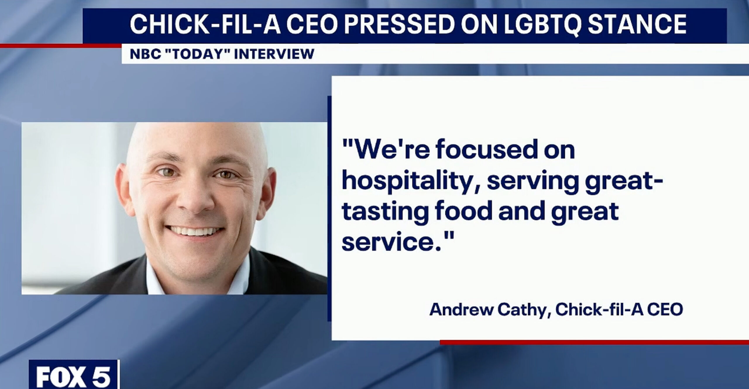 Media Interrogate Chicken Sandwich Boss About Trans Stuff